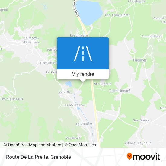 Route De La Preite plan
