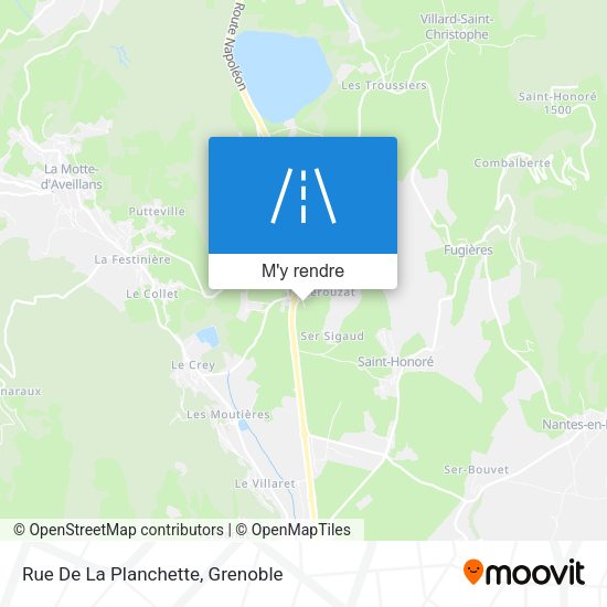Rue De La Planchette plan