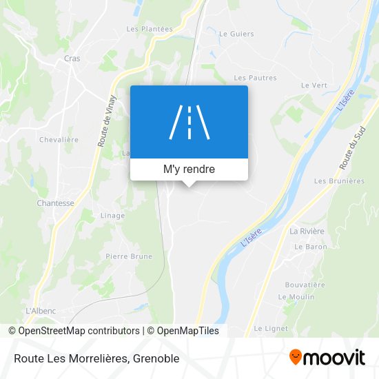 Route Les Morrelières plan