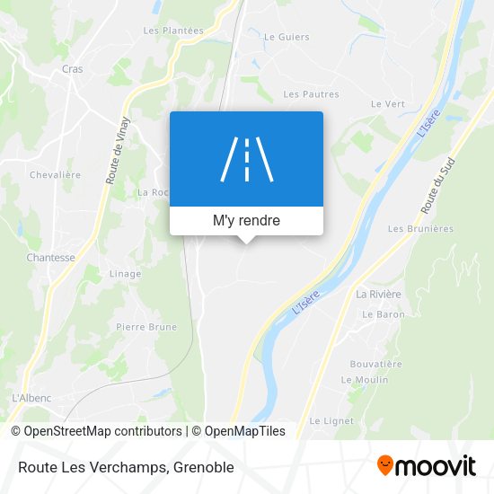Route Les Verchamps plan