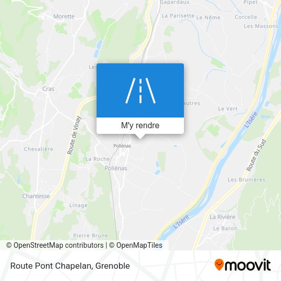 Route Pont Chapelan plan