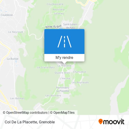 Col De La Placette plan