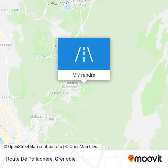 Route De Pallachère plan