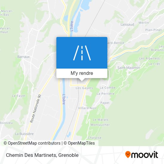 Chemin Des Martinets plan