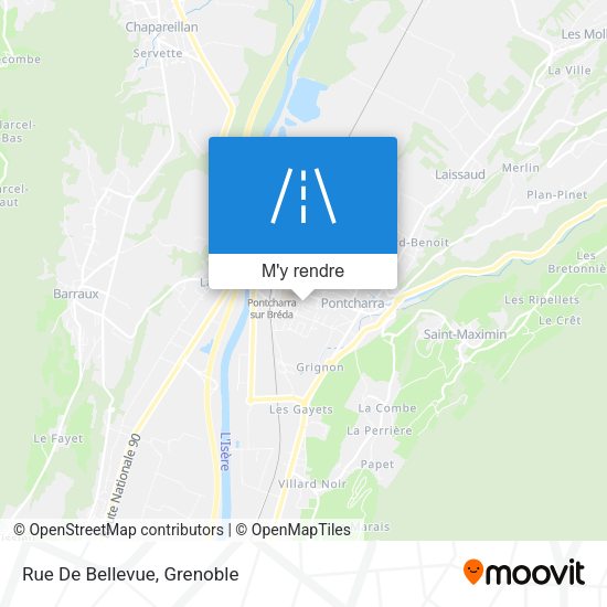 Rue De Bellevue plan