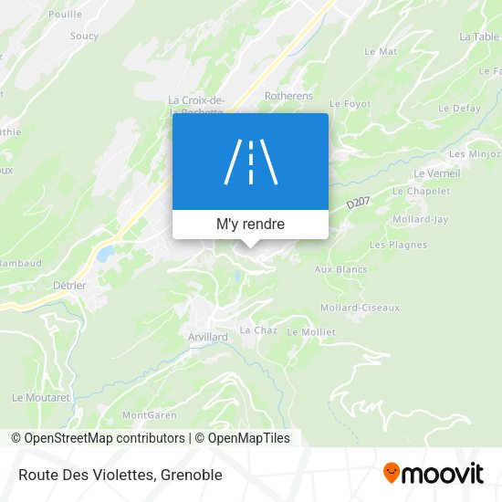Route Des Violettes plan
