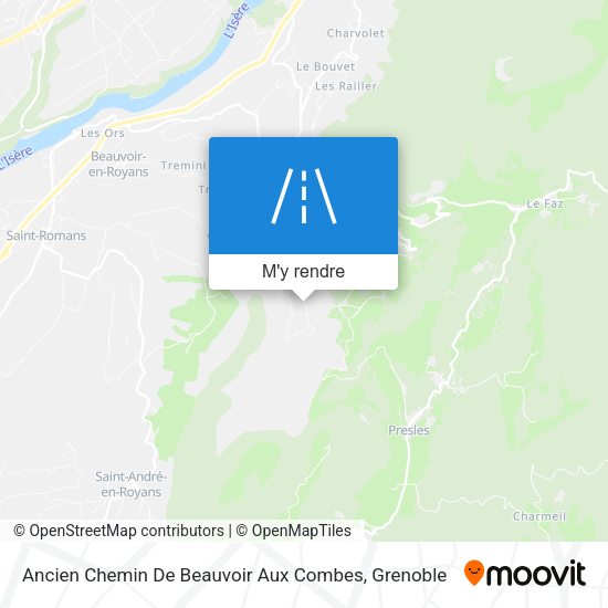 Ancien Chemin De Beauvoir Aux Combes plan