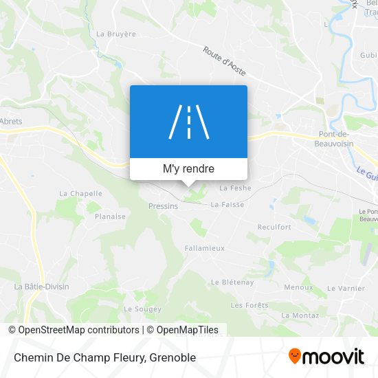 Chemin De Champ Fleury plan