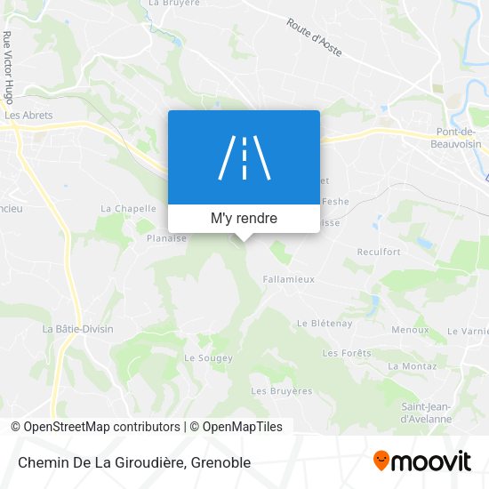 Chemin De La Giroudière plan