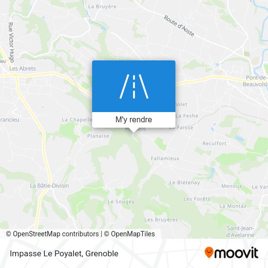 Impasse Le Poyalet plan