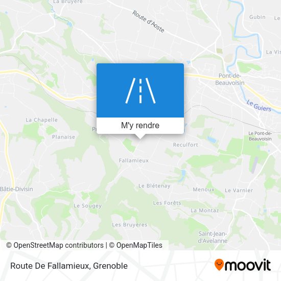 Route De Fallamieux plan