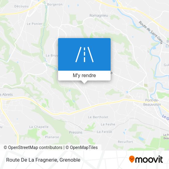 Route De La Fragnerie plan
