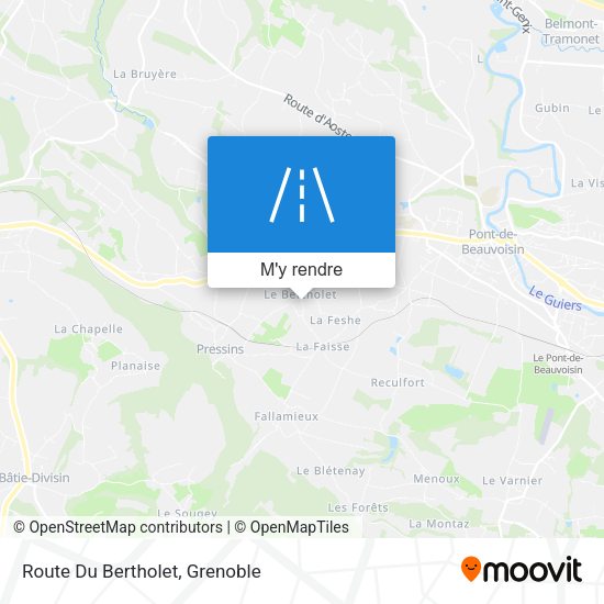 Route Du Bertholet plan