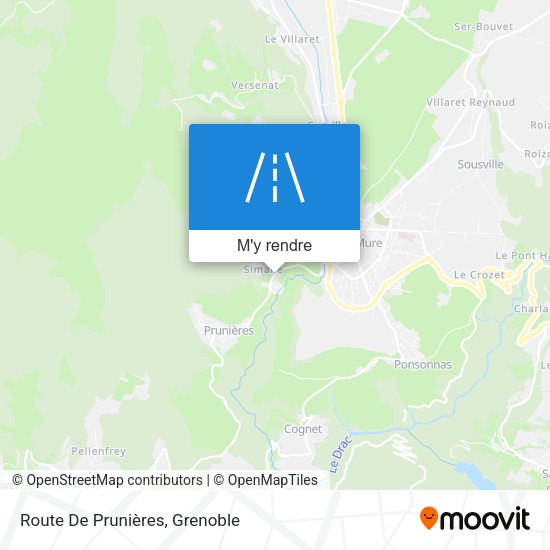 Route De Prunières plan