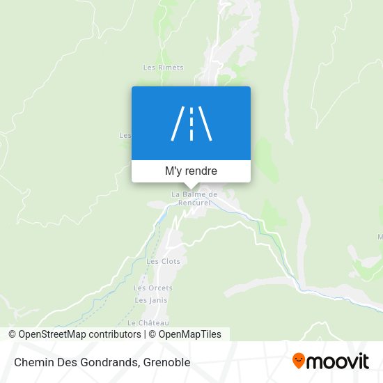 Chemin Des Gondrands plan