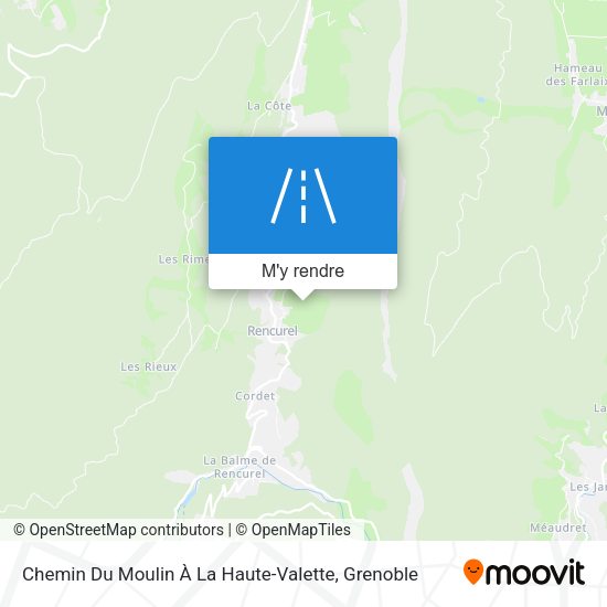 Chemin Du Moulin À La Haute-Valette plan