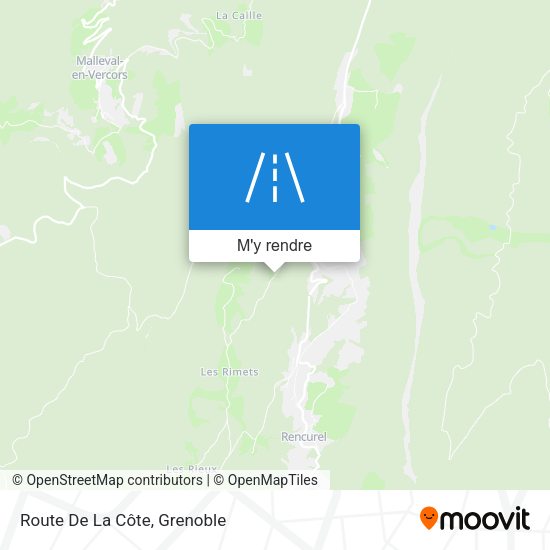 Route De La Côte plan