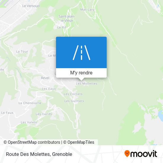 Route Des Molettes plan
