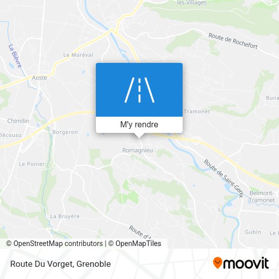 Route Du Vorget plan