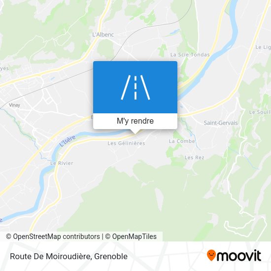 Route De Moiroudière plan