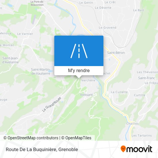 Route De La Buquinière plan