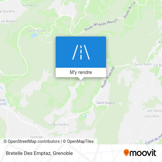 Bretelle Des Emptaz plan