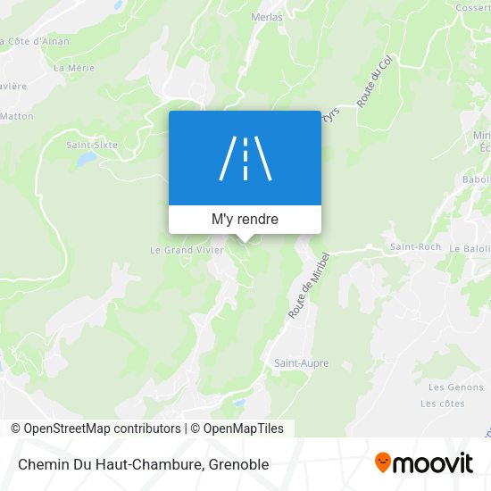 Chemin Du Haut-Chambure plan