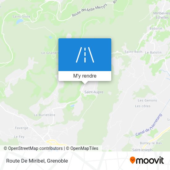 Route De Miribel plan