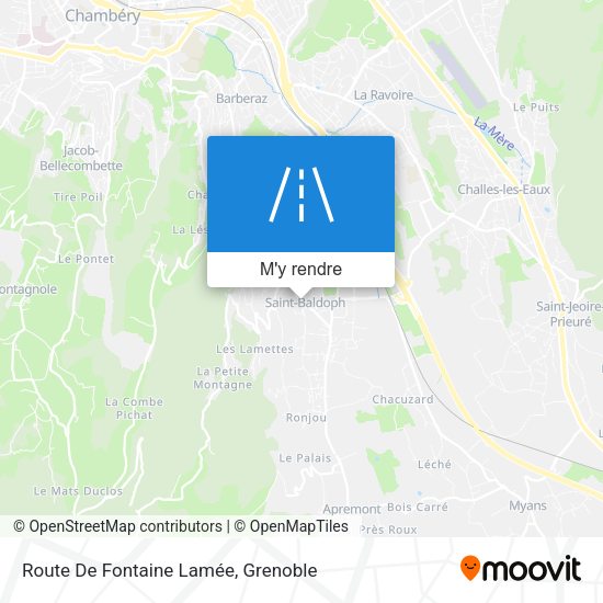 Route De Fontaine Lamée plan