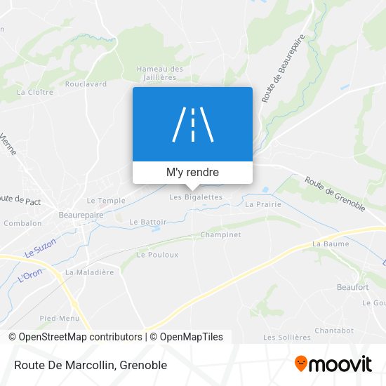 Route De Marcollin plan