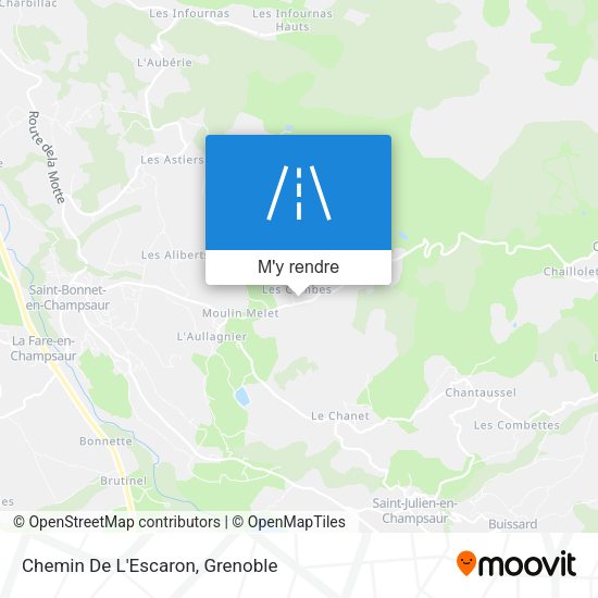 Chemin De L'Escaron plan