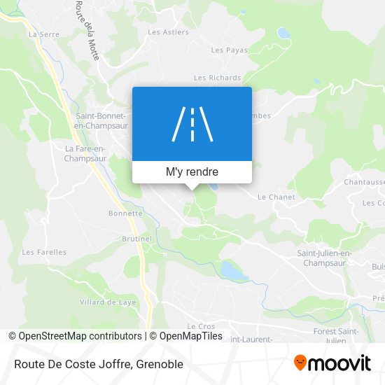 Route De Coste Joffre plan