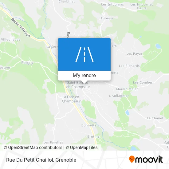 Rue Du Petit Chaillol plan