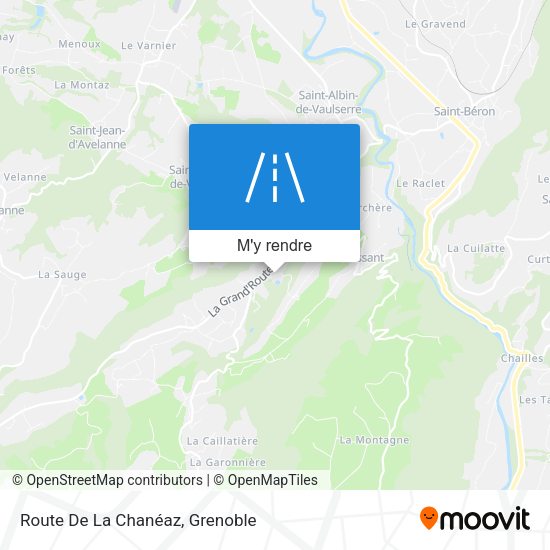Route De La Chanéaz plan