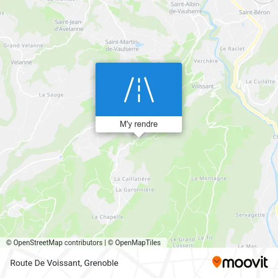 Route De Voissant plan