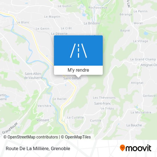 Route De La Millière plan