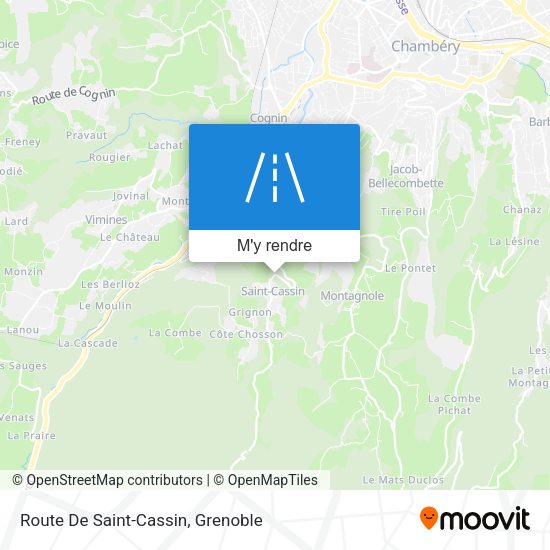 Route De Saint-Cassin plan