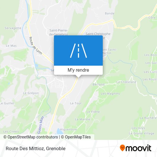 Route Des Mittioz plan