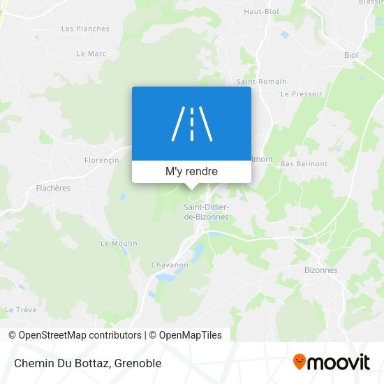 Chemin Du Bottaz plan