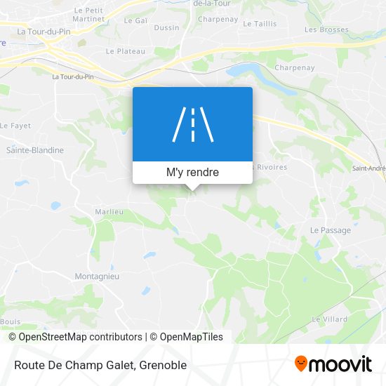 Route De Champ Galet plan