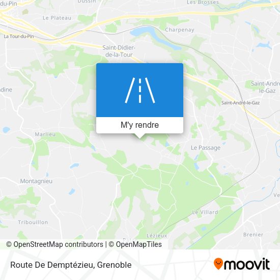 Route De Demptézieu plan