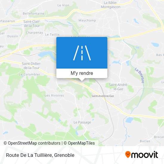 Route De La Tuillière plan