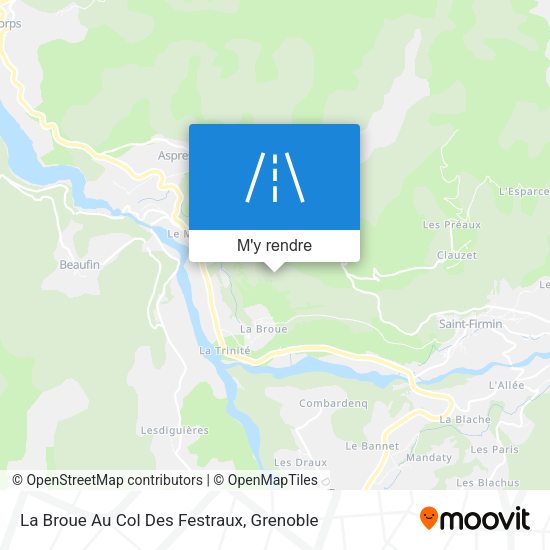 La Broue Au Col Des Festraux plan