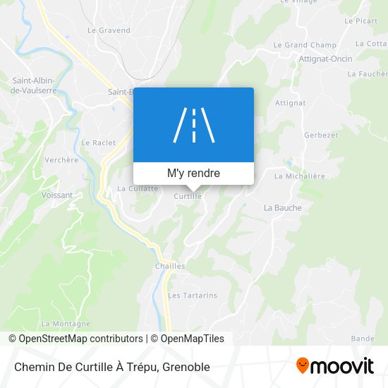 Chemin De Curtille À Trépu plan