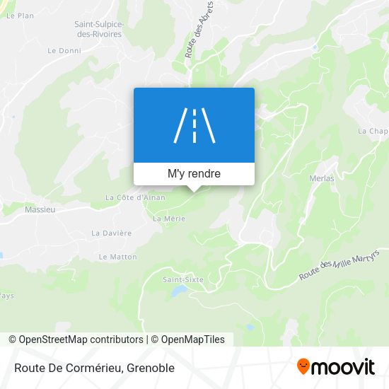 Route De Cormérieu plan