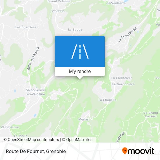 Route De Fournet plan