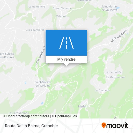 Route De La Balme plan