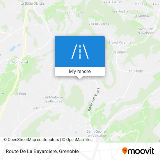 Route De La Bayardière plan