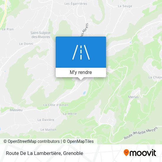 Route De La Lambertière plan