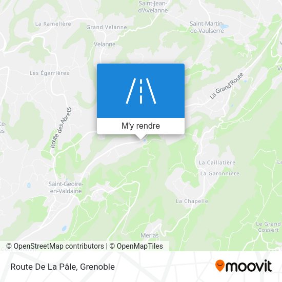 Route De La Pâle plan